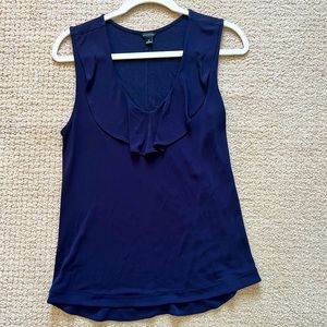Ann Taylor women’s blouse, size Medium, navy blue